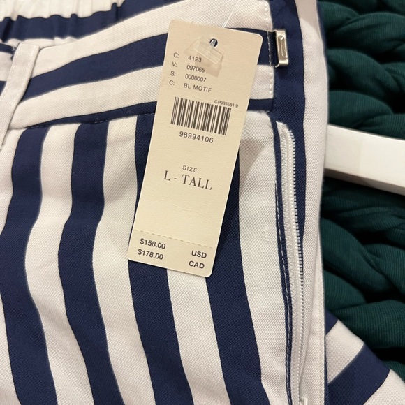 Anthropologie - Avery Striped Pleated Wide-Leg Trousers by Maeve - Picture 6 of 6